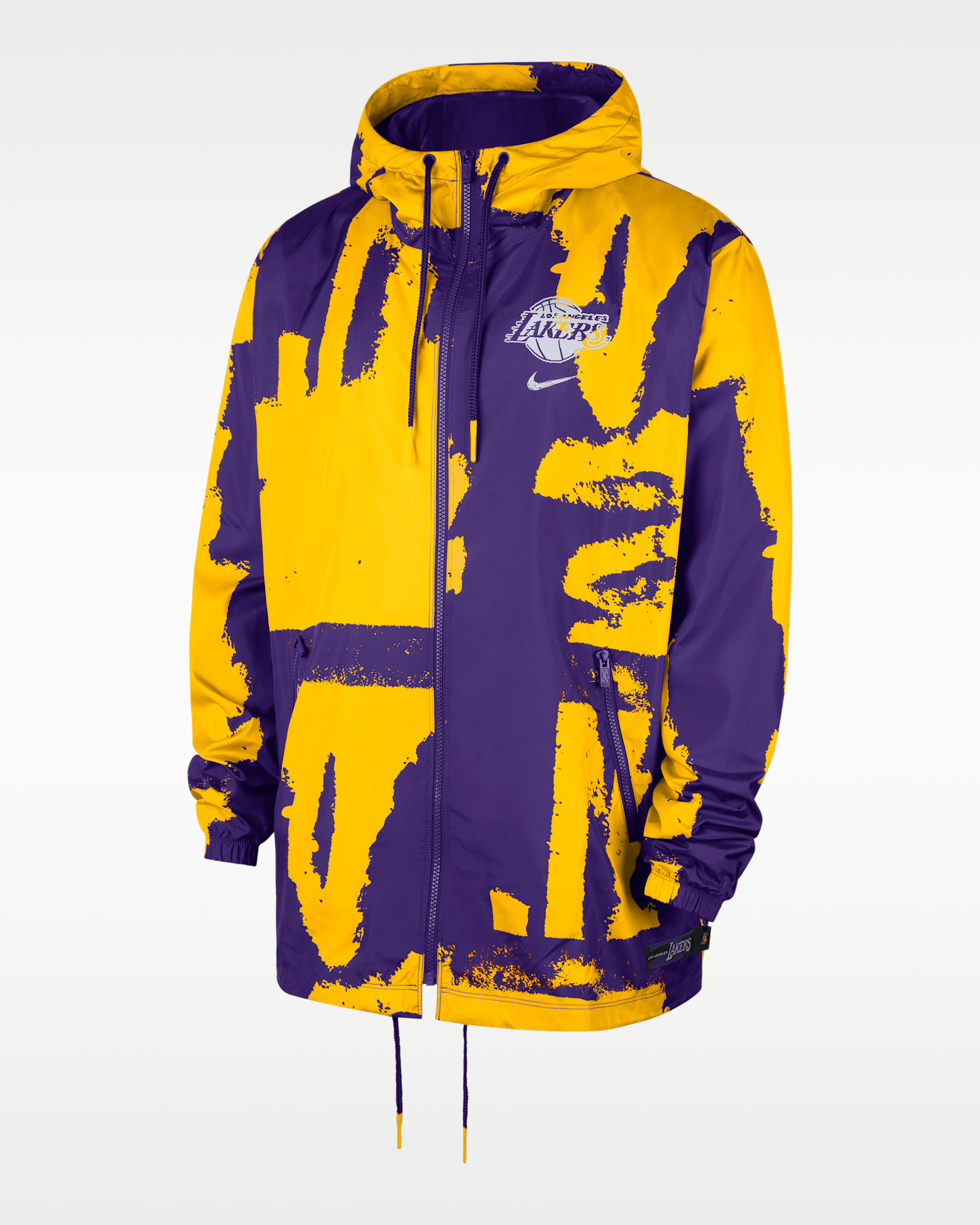 Los Angeles Lakers Courtside Men's Nike NBA Club Woven Full-Zip